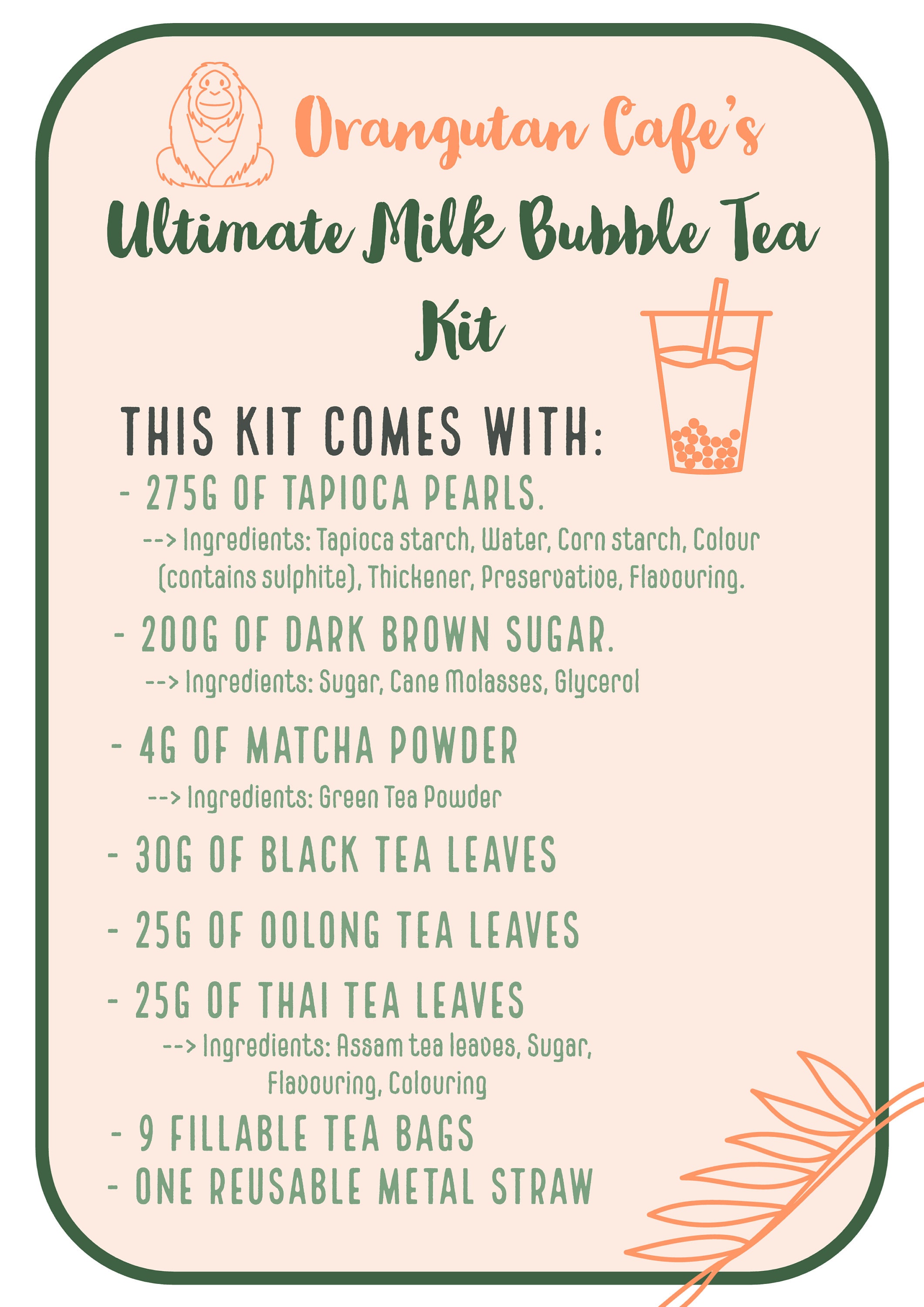 Ultimate Milk Tea Boba Kit Makes 12 Bubble Tea Drinks Etsy UK