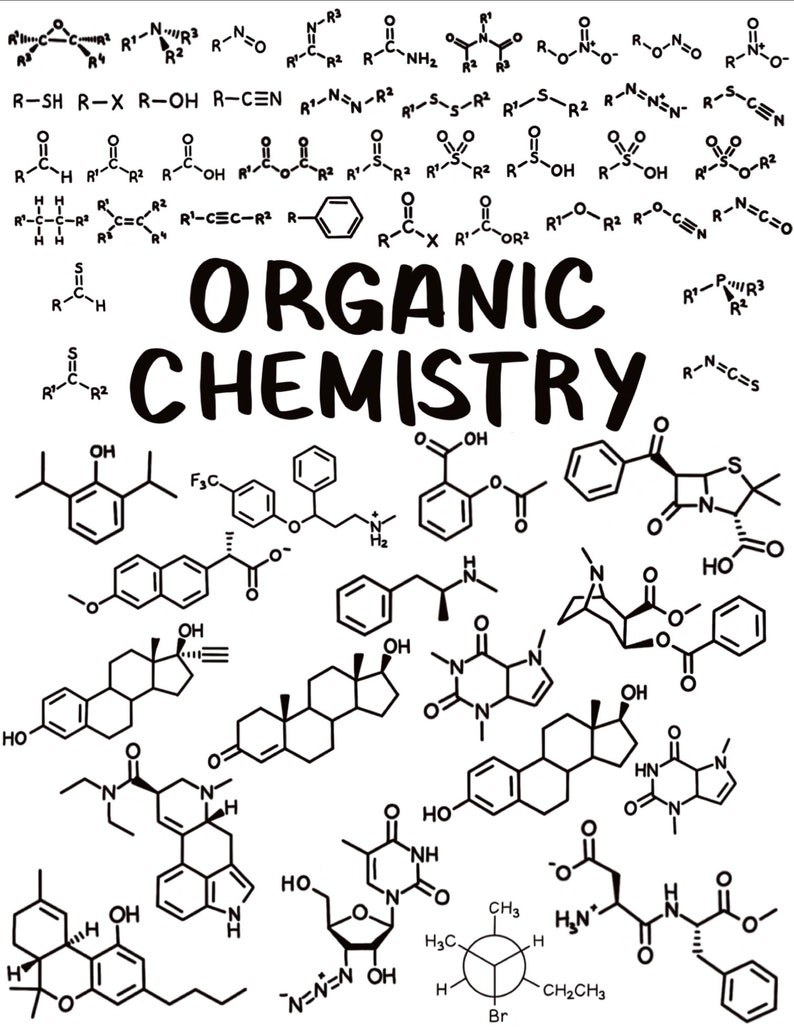 Science Digital Stickers Chemistry Organic Chemistry Goodnotes, Pre