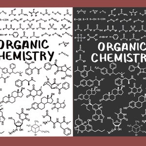 Science Digital Stickers | Chemistry - Organic Chemistry | GoodNotes, Pre-cropped, Transparent background |