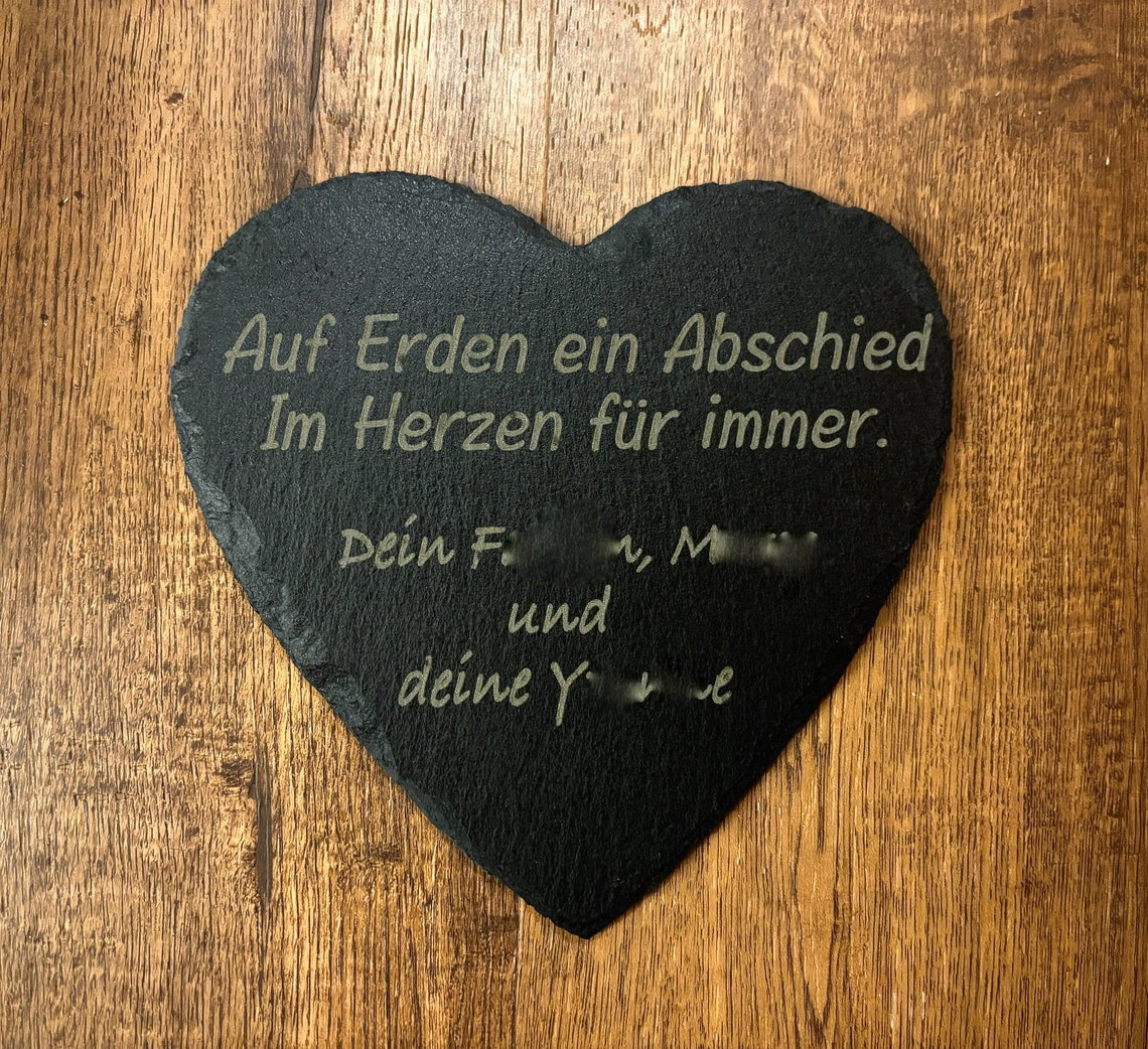 Gedenkherz Aus Polyresin Mit Taube – 120x100 Mm, Wetterfest, Für Grab & Erinnerung