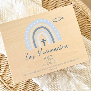 Personalisierte Erinnerungskiste Geschenk zur Konfirmation Kommunion Taufe Erinnerungsbox Holzkiste Geschenkidee Geldgeschenk mit Namen