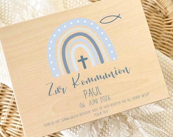 Personalized keepsake box, gift for confirmation, communion, baptism, memory box, wooden box, gift idea, money gift with name