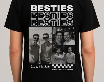 Personalisiertes T-Shirt Shirt Besties Beste Freundin Bester Freund Kumpel Bruder Schwester Geschenk Geschenkidee Geburtstag Weihnachten