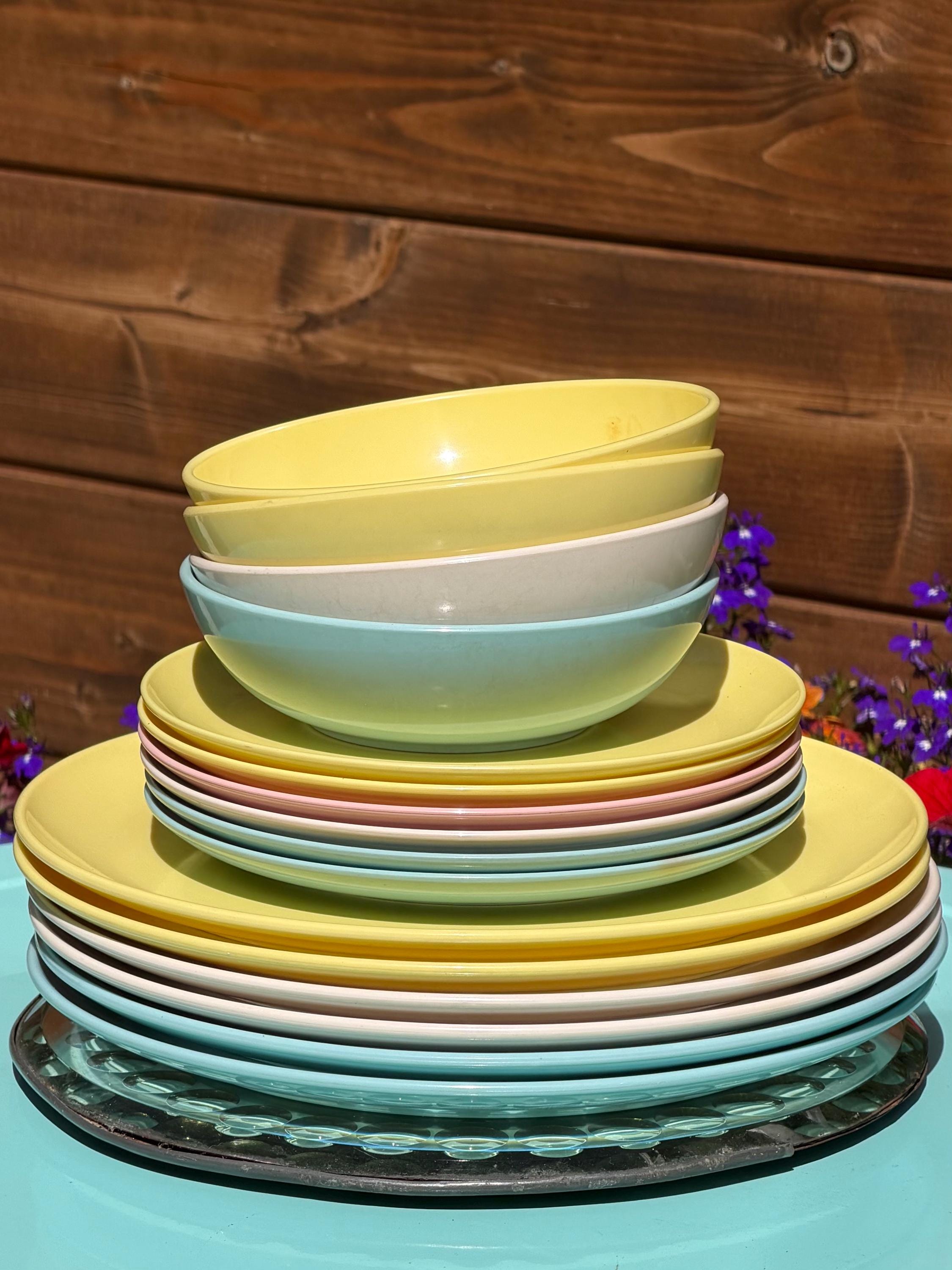 Vintage Melmac Melamine Dinnerware Set - Etsy