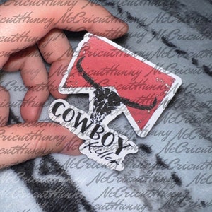 Cowboy Killer Sticker, Custom Sticker, Western Sticker, Computer Labels, Tumbler Sticker, Laptop, Southern Stickers