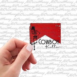 Cowboy Killer Stickers, Western Sticker, Cowboy Sticker, Notebook, Planner stickers