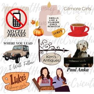 TV Show Stickers, Luke&#39;s Sticker, Rory and Lorelai stickers, Gilmores Stickers, Waterproof Stickers