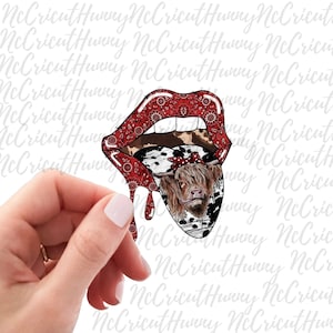 Western Mouth Sticker, Western Sticker, Western Sticker, Cowboy Sticker, Notebook, Planner stickers, Waterproof sticker, Cow Stickers