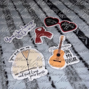 Music Inspired Stickers, Country music Stickers, Sticker Packs, notebook,T-Swift Stickers, Gifts for her