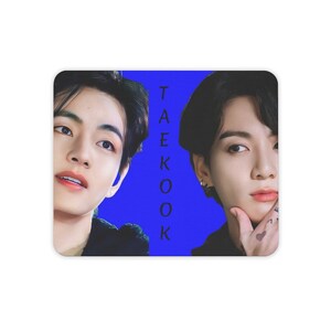 TaeKook VKook B T S Kpop Artist Korean Music Group Band Boyband Mouse Pad (3mm Thick)