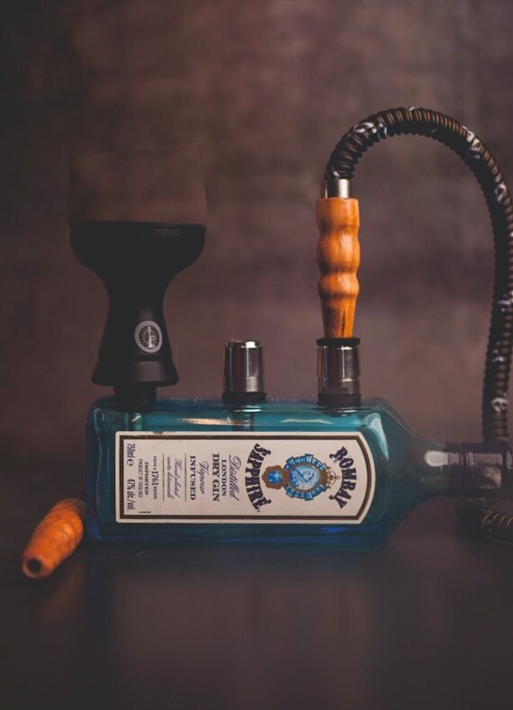 Smoke Station Bombay Blues Hookah Shisha Pot 900 Gram Iron Etsy