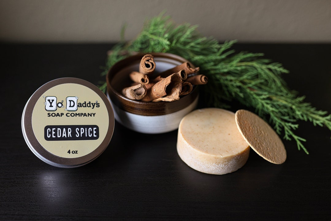 Cedar Spice Soap for Men, Gift for Him, Shampoo Bar, Moisturizing Soap ...