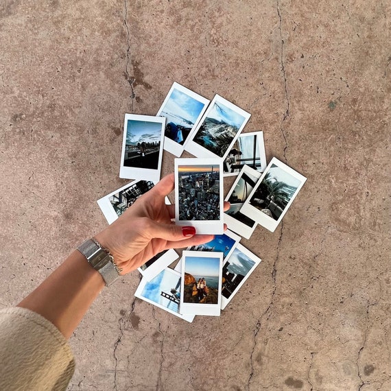 Custom Printed Mini Polaroid Photos to Instant Film Personalized Instax  Mini Prints 90's Aesthetic Digital Retro Prints Gift Ideas 