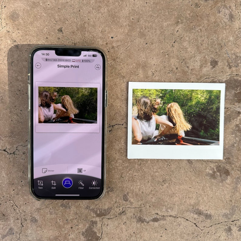 Custom Printed LARGE Polaroid Photos to Instant Film Etsy