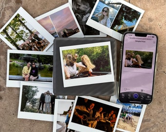 Custom Printed LARGE Polaroid Photos to Instant Film Personalized Instax  Wide Prints 90's Aesthetic Digital Retro Prints Gift Ideas