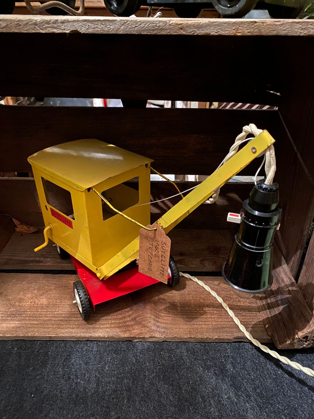 Converted Vintage 1960s Sutcliffe Toy Junior Crane Lamp Etsy UK