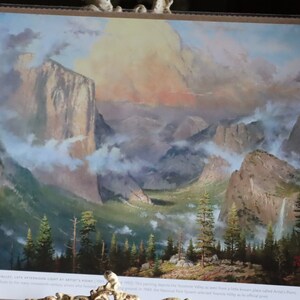 Thomas Kinkade Yosemite Valley Late Afternoon light at Artist&#39;s Point book print