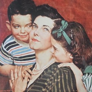 Szczęśliwego Dnia Matki Norman Rockwell wydruki ścienne dekoracje papierowe ulotki