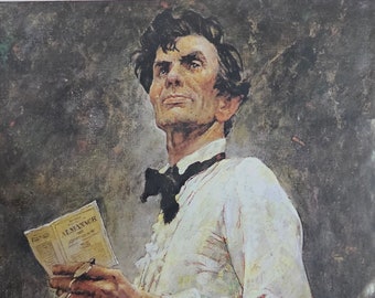 Lincoln per la difesa Abe Lincoln Norman Rockwell volantini di carta artistica decorazioni murali decorazioni per la casa idea regalo di compleanno