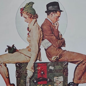 Pokaż biznes Dolores i Eddie Gaiety Dance Team post cover Norman Rockwell wydruk sztuka papier ulotki wystrój domu pomysły na prezenty urodzinowe