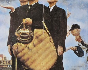 Vintage Norman Rockwell Christmas Print, 1989 