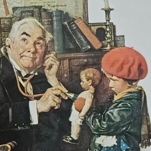 メーカー直売 - 人気ランキング Norman rockwell doctor prints - Etsy 日本 絵画