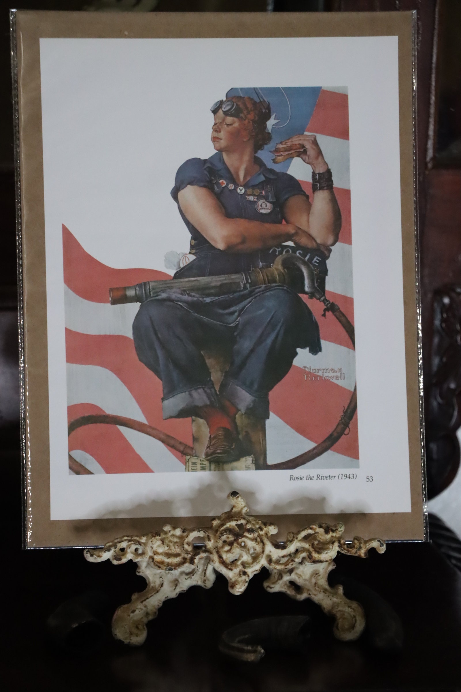 Roz Ritter Art Work Rosie the Riveter 1943 Norman Rockwell Artist Memories American Artist ...