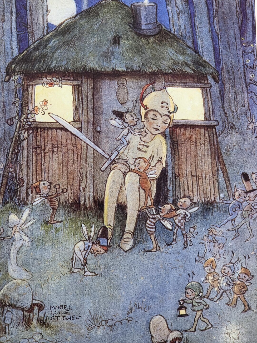 Mabel Lucie Attwell Peter Kept Watch Art Print – Vintage Fairy