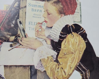 Vintage Norman Rockwell Christmas Print, 1989 