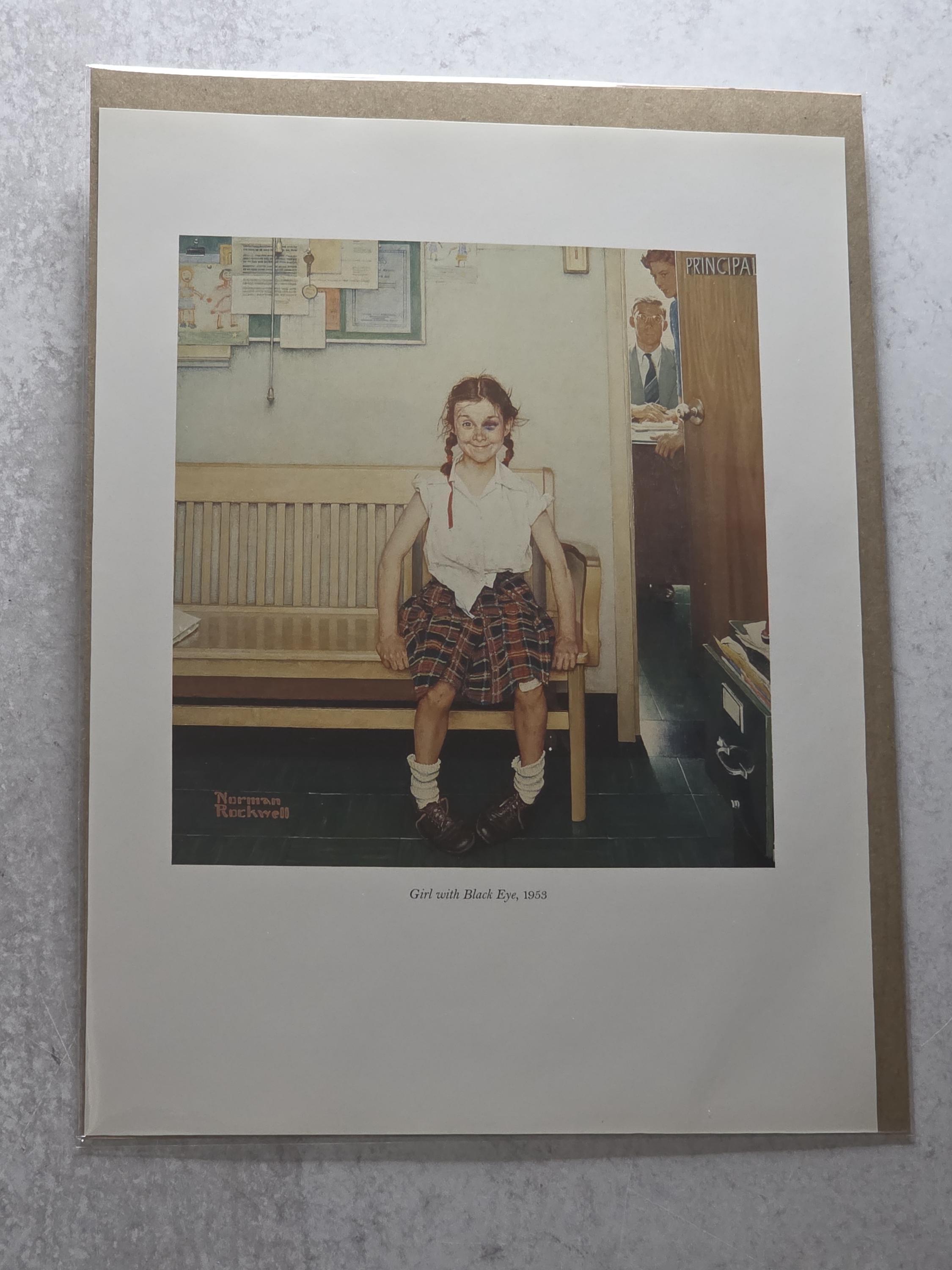 Norman Rockwell Vintage Print: the Winner School Fight, 1989 Book