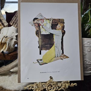 Dekorator Norman Rockwell sztuka dekoracja druk papier ulotki