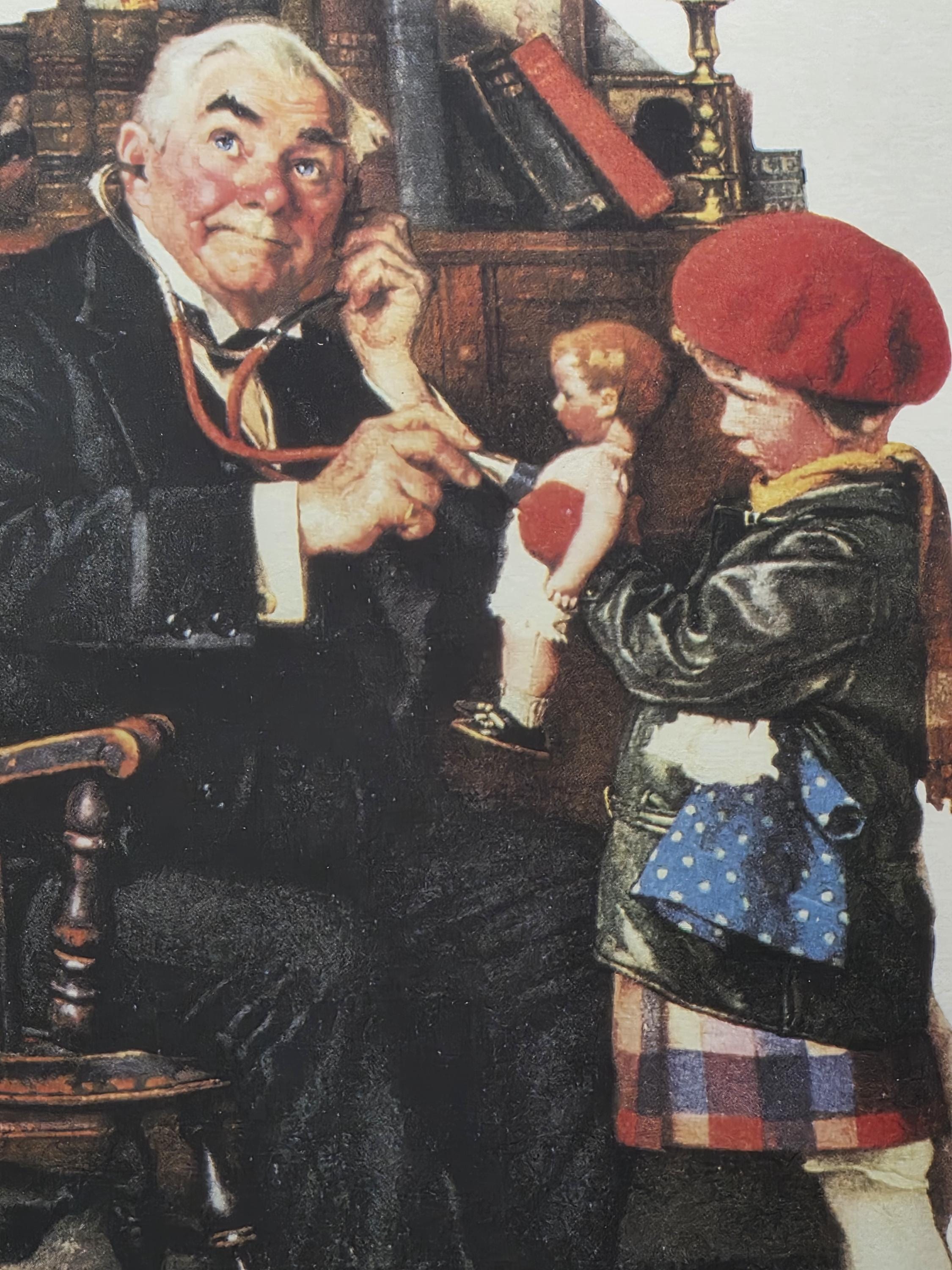 Norman rockwell the doctor and the doll - Etsy 日本