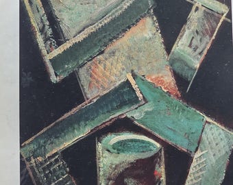 Varvara Stepanova Stampa: 1921 figura con tamburi Artista russa Arte (1990) illustrazione vintage