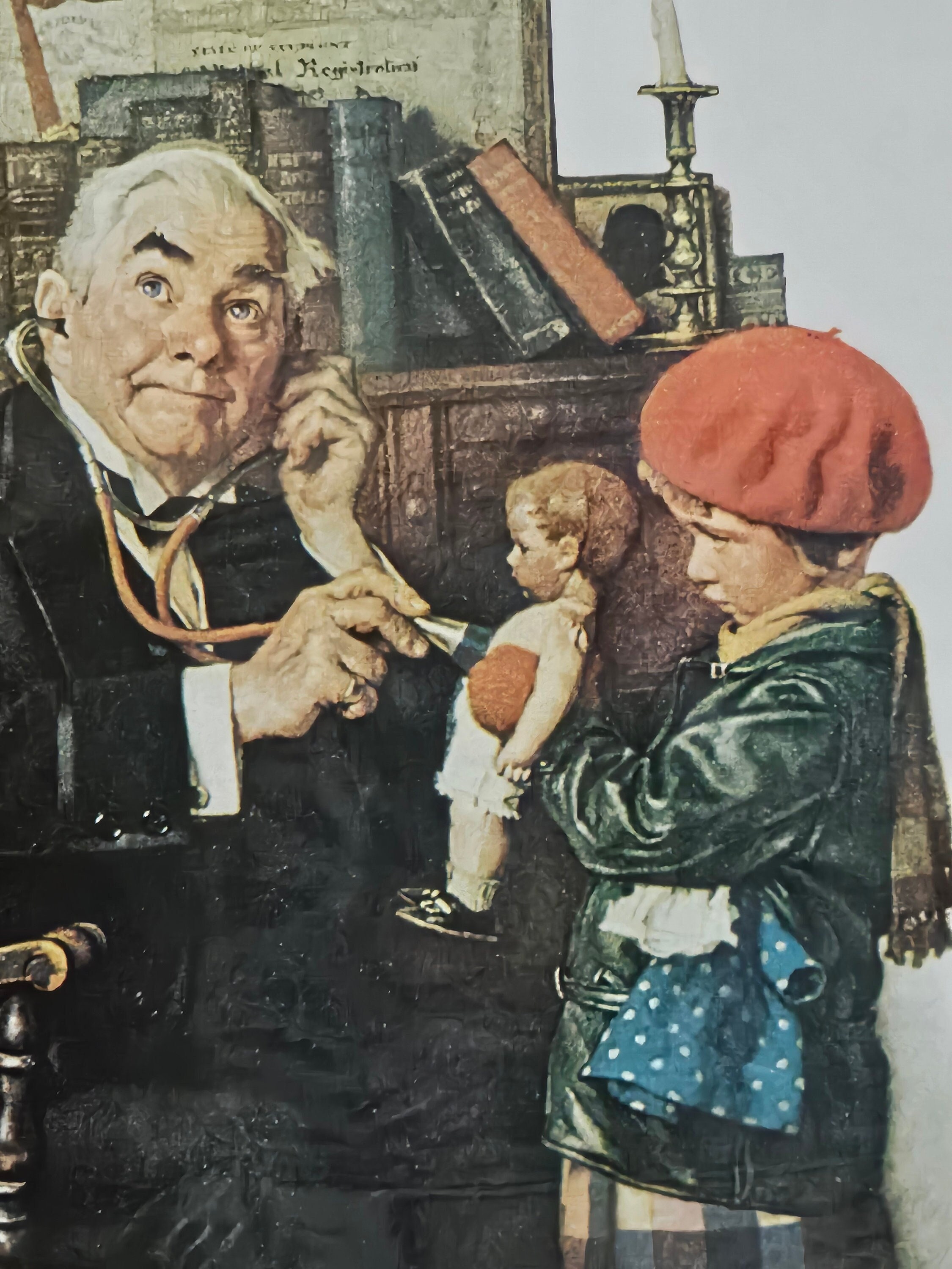 ノーマン・ロックウェル、【ドクター　アンド　ドール】 Amazon.co.jp: ノーマン・ロックウェル Doctor And Doll 1929 by