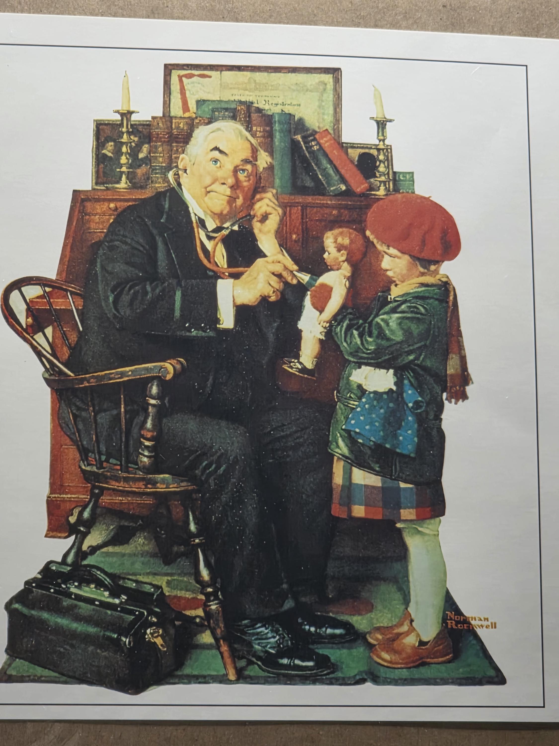 Norman Rockwell Doctor and Doll Print - Etsy