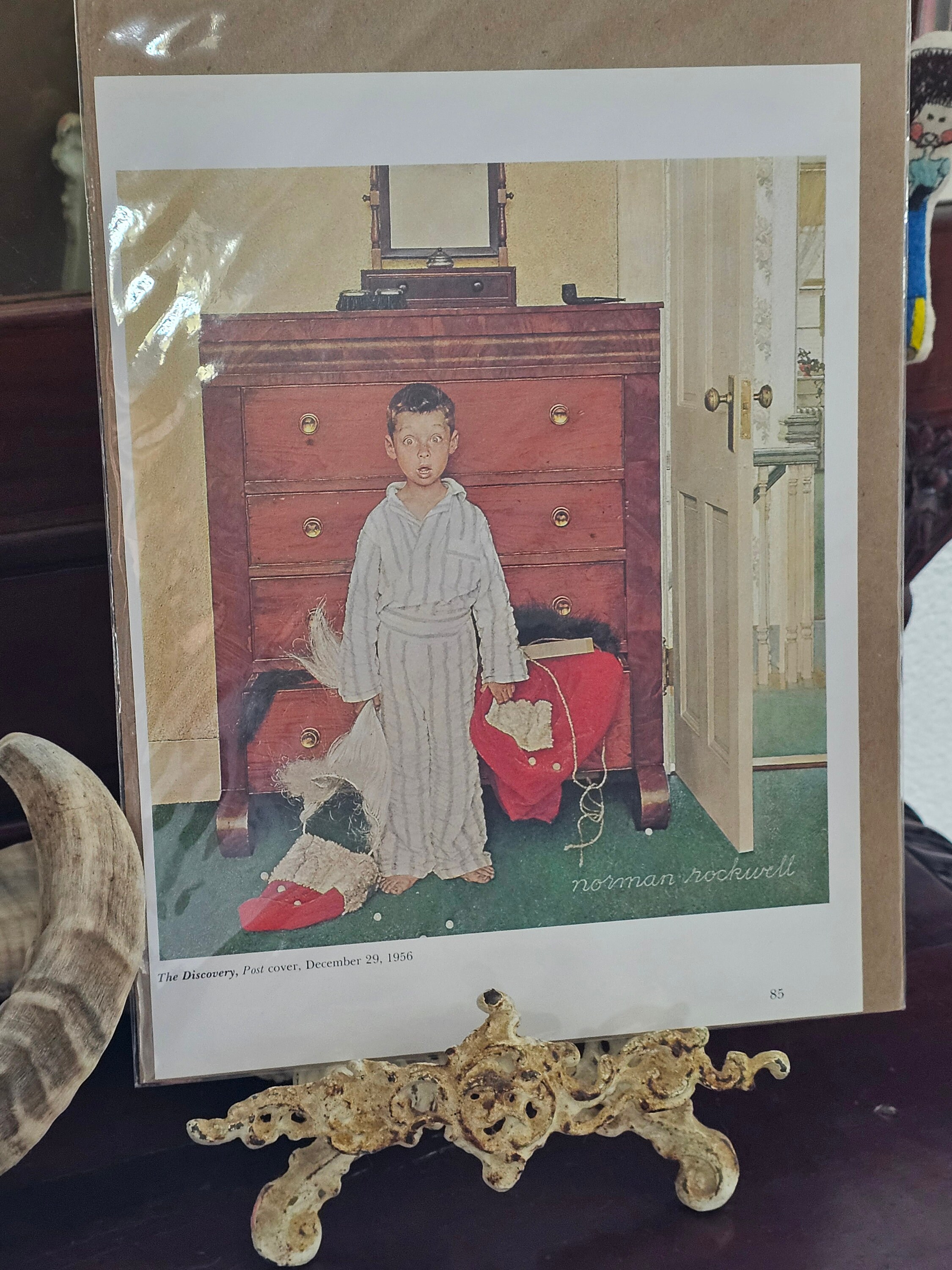 Vintage Norman Rockwell Christmas Print, 1989 