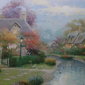 Lamplight Brooke Thomas Kinkade wydruk światło artysta dekoracja dom dekoracja strona ulotka