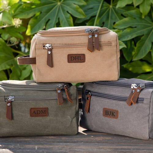 Personalized Mens Toiletry Bag Groomsmen Proposal Leather Etsy
