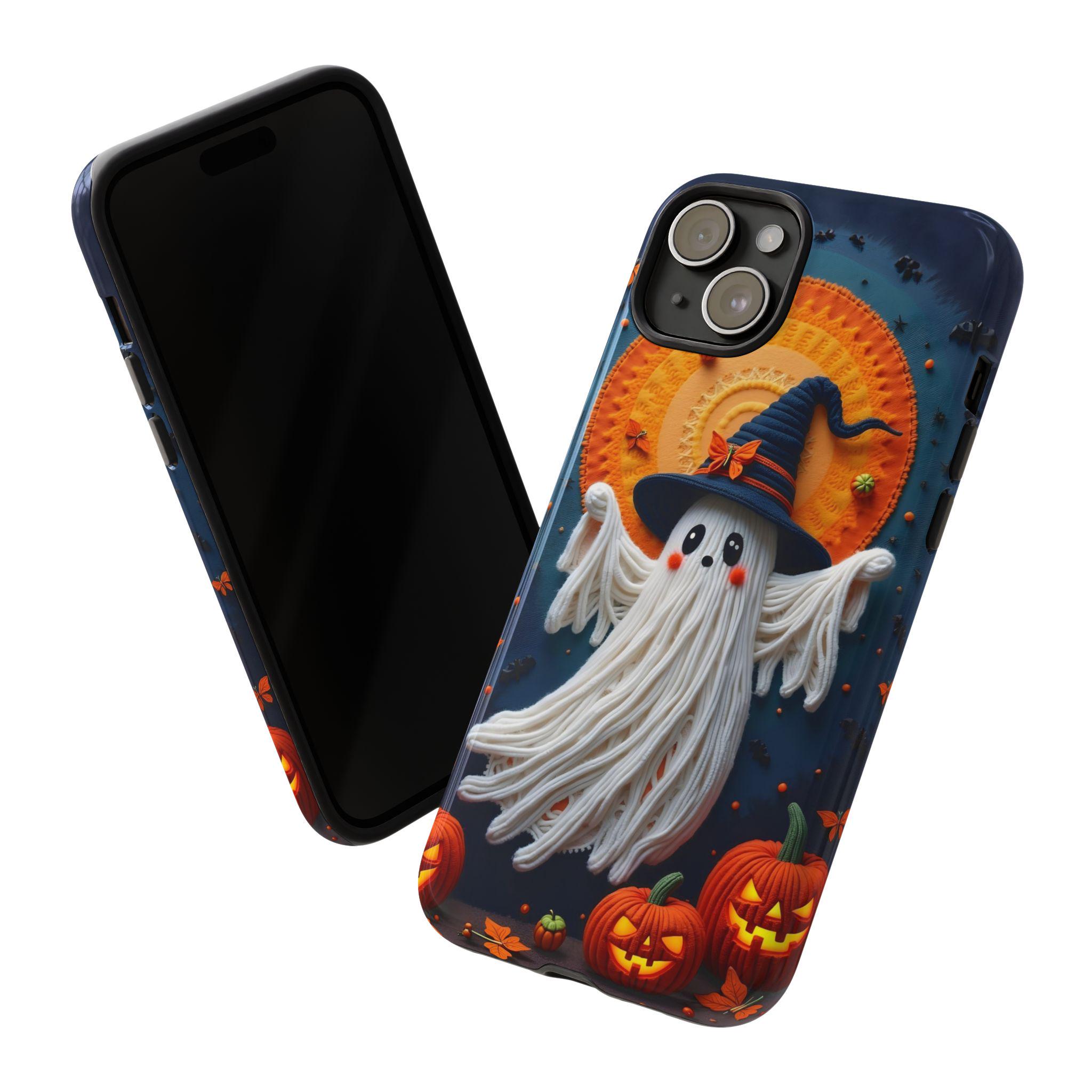 Halloween Ghosts Phone Case | Cute Spooky 3D Design | Fits iPhone | Perfect for Halloween | Spooky Ghosts Cover | Halloween Phone Case