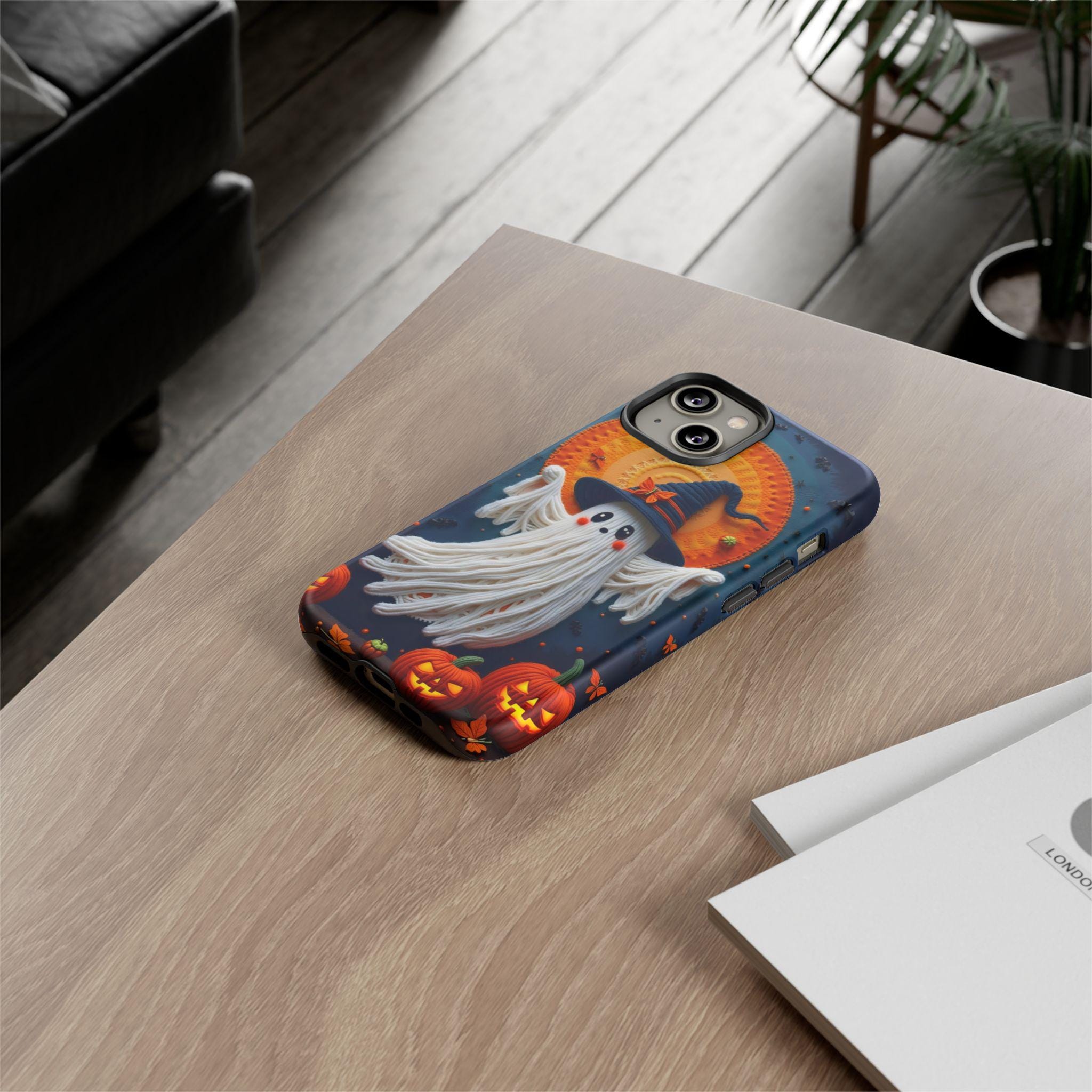 Halloween Ghosts Phone Case | Cute Spooky 3D Design | Fits iPhone | Perfect for Halloween | Spooky Ghosts Cover | Halloween Phone Case