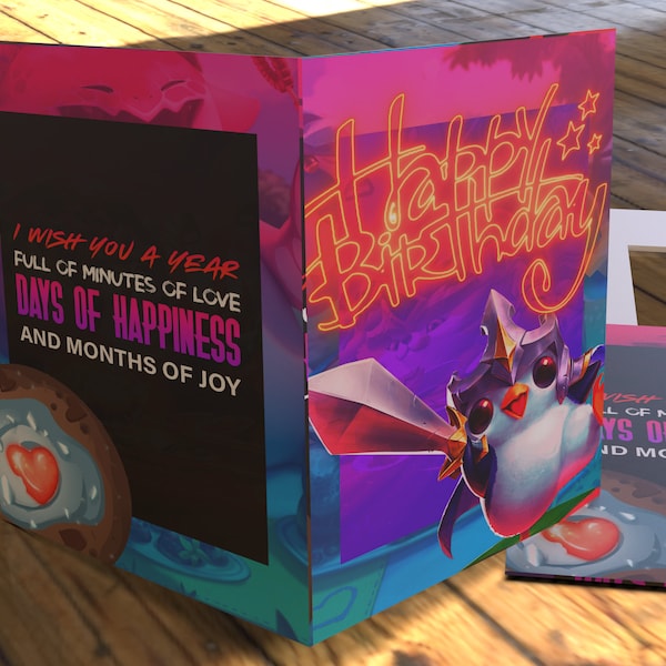 League of Legends Birthday Card Etsy