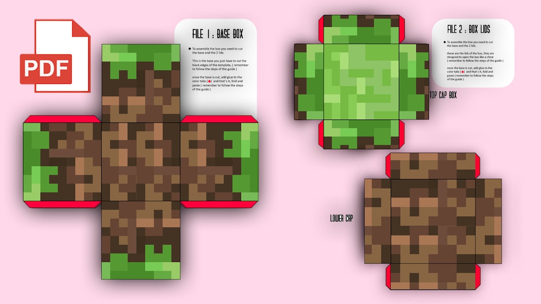 The Maker's Box: MineCraft Paper Craft