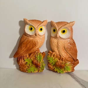 Vintage 1981 Miller Studio Owl Chalkware