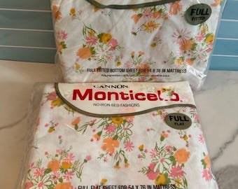 Cannon Monticello "Field Flowers" sheet set Full size
