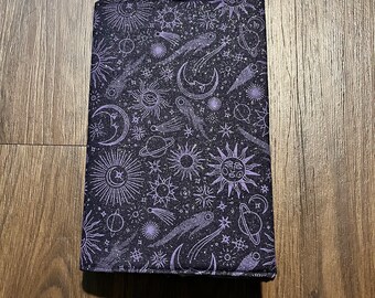 Adjustable Book Cover - Glittery Space