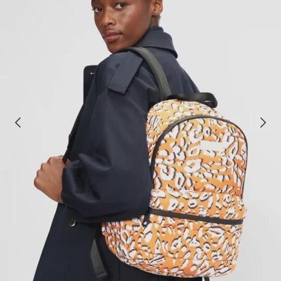 Ted Baker London Leopard Print Puffer Backpack Yellow NWT - Etsy display picture 2