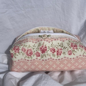 Floral Vintage Inspired Handmade Pouch Bag!