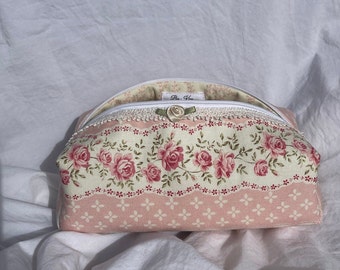 Floral Vintage Inspired Handmade Pouch Bag!