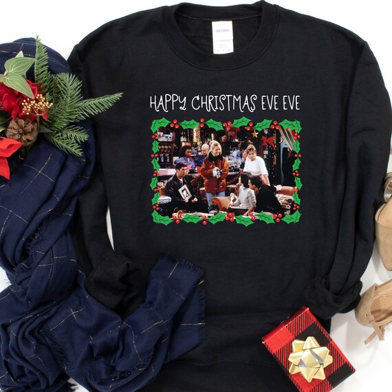 Friends TV Show Xmas Eve Unisex T-Shirt Adult Friends TV Show Xmas Eve Unisex T-Shirt Adult