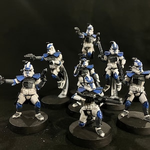 Custom Painted Star Wars Legion Phase 2 Arc Clone Troopers, Painted Miniatures, Star Wars Legion, Star Wars, Commission